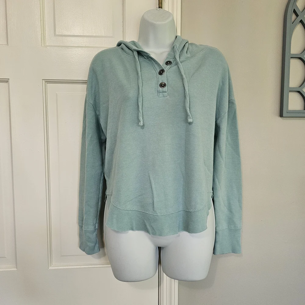 SO Women's Soft Teal Hoodie - Picture 1 of 5